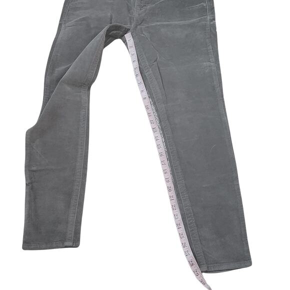 Seven7 Tummy Control High Rise Skinny Gray Velvet Pants Sz 8 - Picture 6 of 8